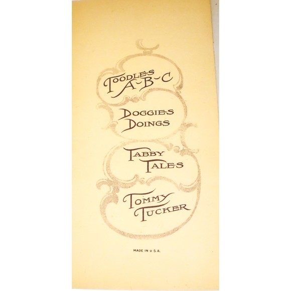 Antique 1915 "Tommy Tucker" Children's Book Sallfield Publishing Co. Akron, Ohio - Picture 7 of 7